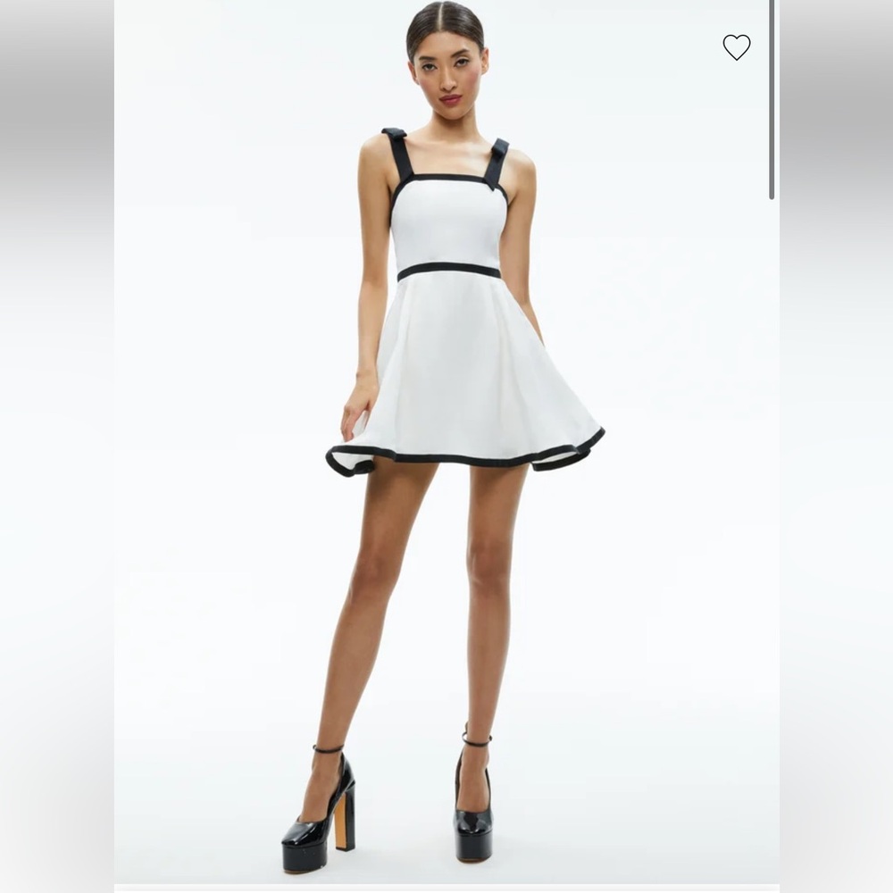 Alice + Olivia Eloisa Tie Shoulder Mini Dress